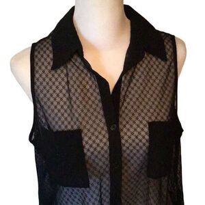 Swim, Ya Los Angeles Womens Swim Coverup, size Large, Black Lace